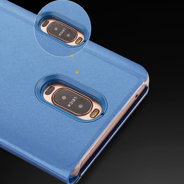 For Huawei Mate 9 Pro Electroplating PC + PU Horizontal Flip Protective Case with Stand Holder & Sleep / Wake-up Function