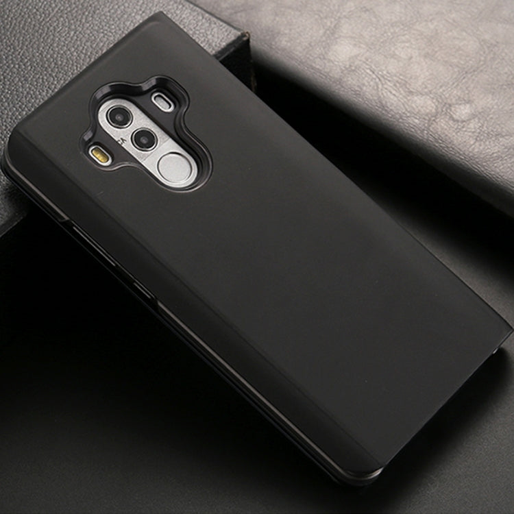 For Huawei Mate 10 Pro Electroplating PC + PU Horizontal Flip Protective Case with Stand Holder & Sleep / Wake-up Function