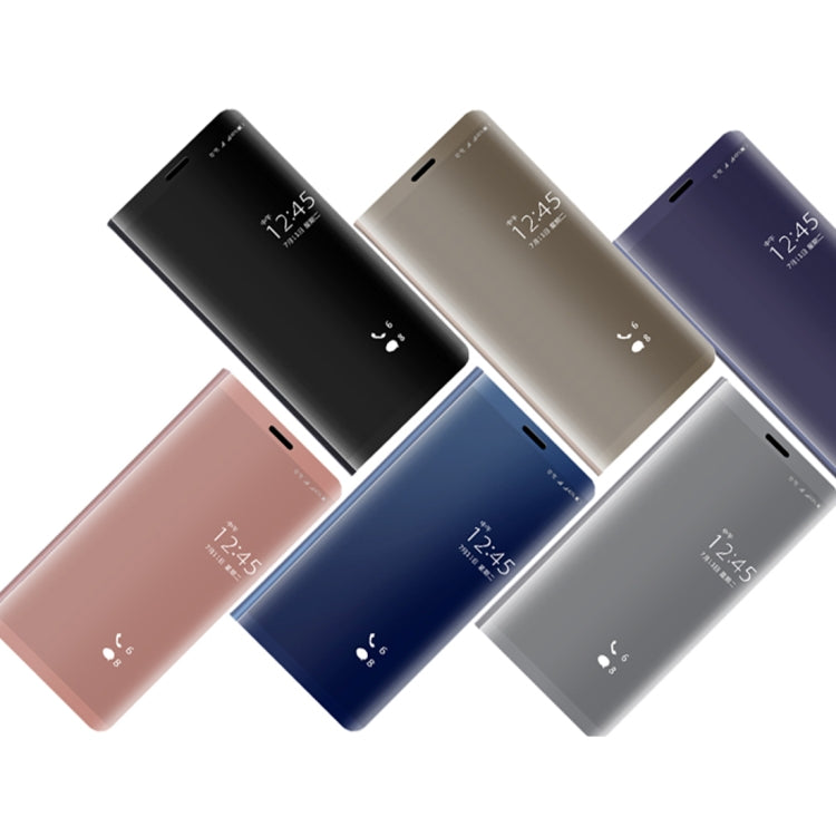 For Huawei Mate 10 Pro Electroplating PC + PU Horizontal Flip Protective Case with Stand Holder & Sleep / Wake-up Function