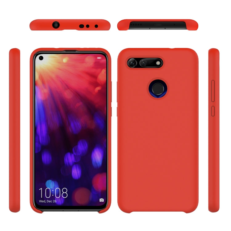 Solid Color Liquid Silicone Dropproof Protective Case for Huawei Honor View 20