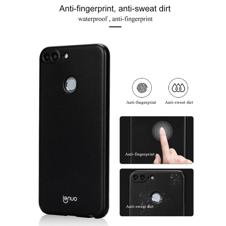 Lenuo for Leshield Series Huawei Honor 9 Lite PC Dropproof Protective Back Cover Case(Blue)