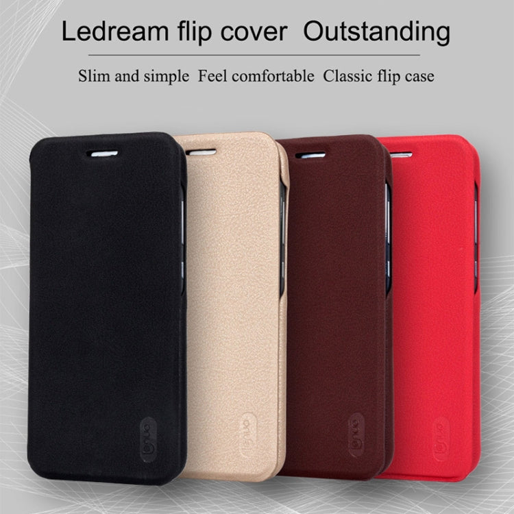 Lenuo for Ledream Flip Series Huawei Honor 9 Lite PU + PC Horizontal Flip Leather Case with Card Slots