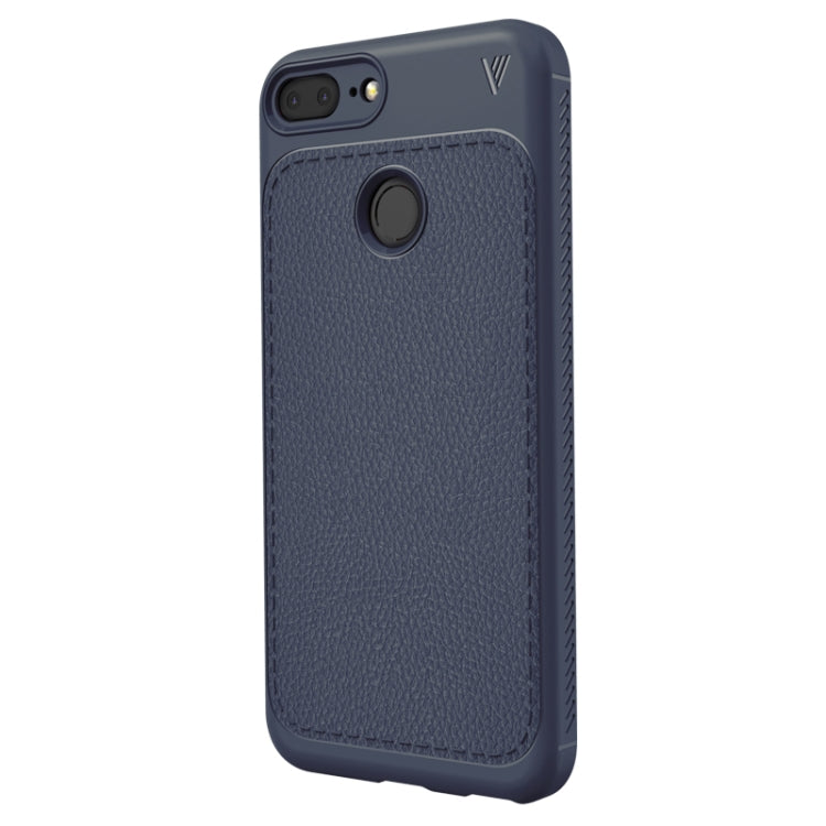 Lenuo for Leshen Series Huawei Honor 9 Lite TPU Litchi Texture Dropproof Protective Back Cover Case