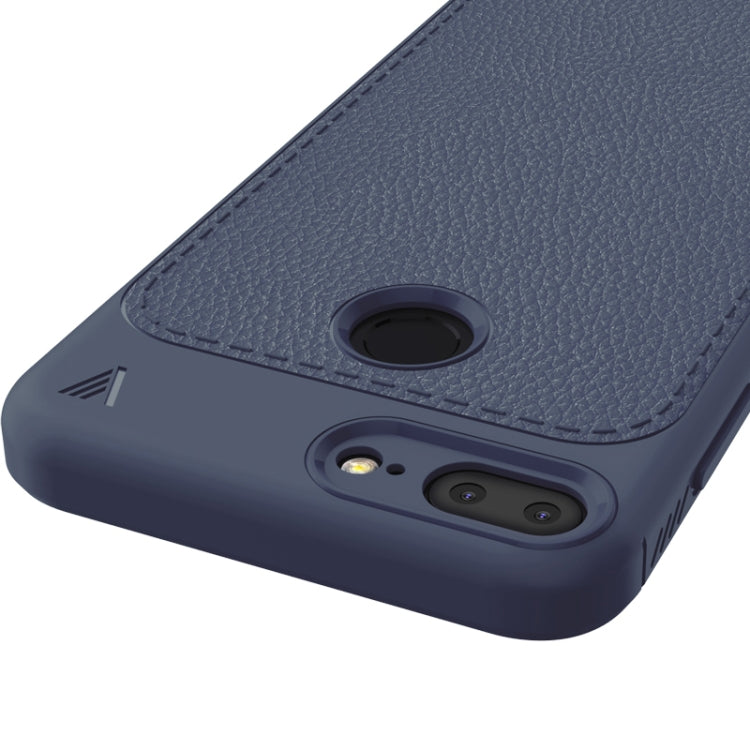 Lenuo for Leshen Series Huawei Honor 9 Lite TPU Litchi Texture Dropproof Protective Back Cover Case