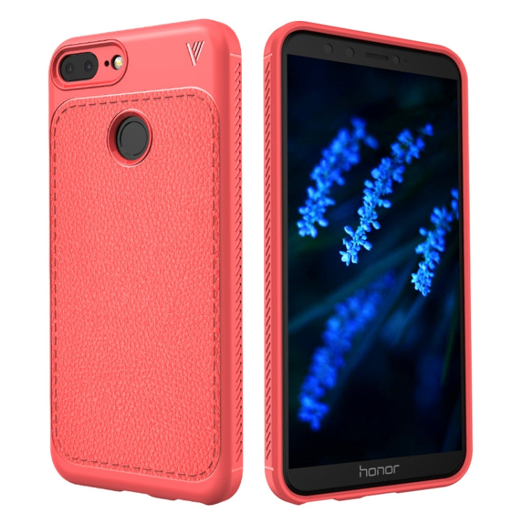 Lenuo for Leshen Series Huawei Honor 9 Lite TPU Litchi Texture Dropproof Protective Back Cover Case