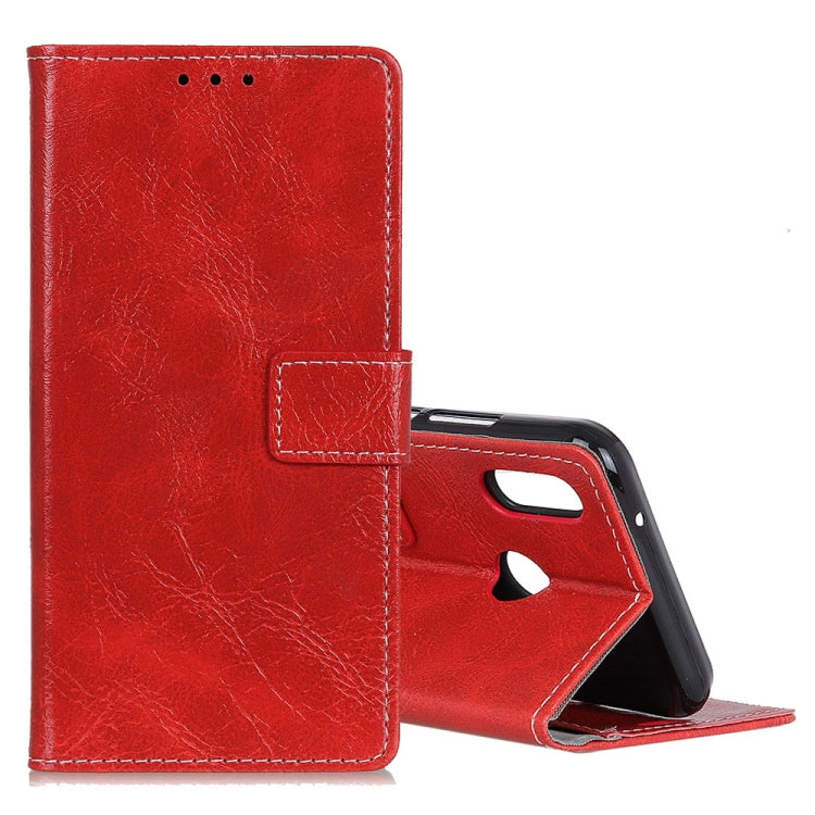 Retro Crazy Horse Texture Horizontal Flip Leather Case for Huawei Honor 8C, with Holder & Card Slots & Photo Frame