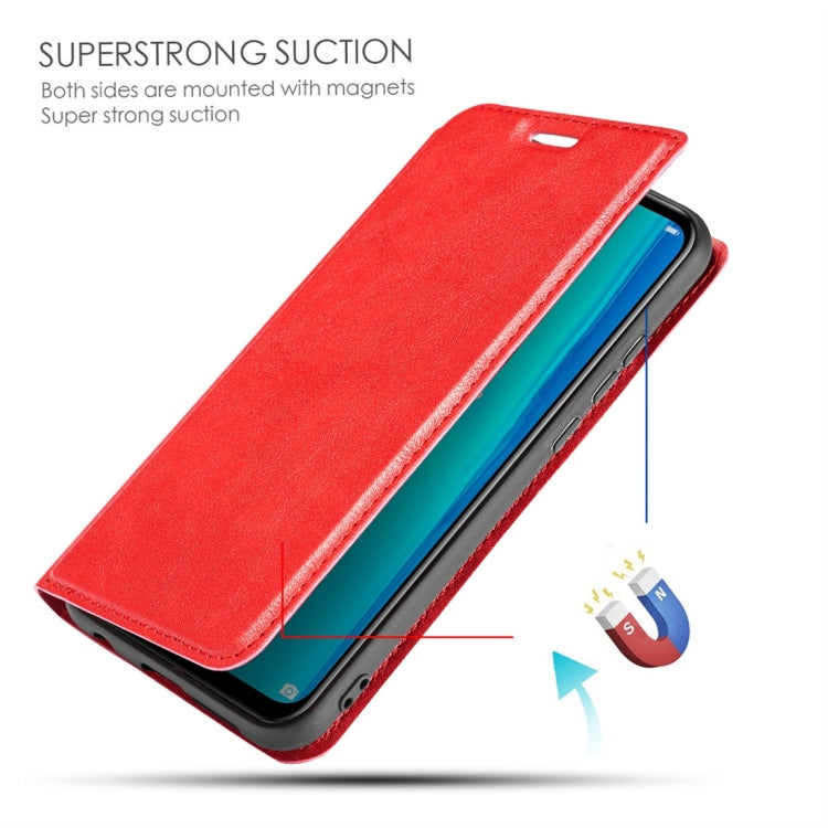 Retro Simple Ultra-thin Magnetic Horizontal Flip Leather Case for Huawei P20 Lite / Nova 3e, with Holder & Card Slots & Lanyard