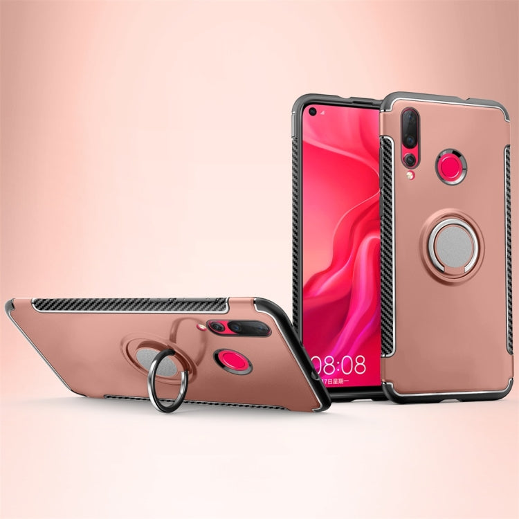 Magnetic 360 Degree Rotation Ring Holder Armor Protective Case for Huawei Nova 4
