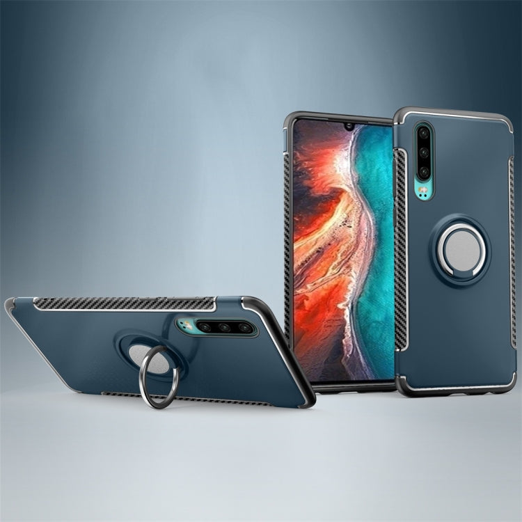Magnetic 360 Degree Rotation Ring Holder Armor Protective Case for Huawei P30