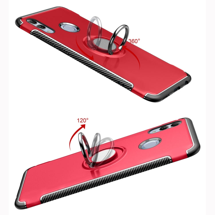 Magnetic 360 Degree Rotation Ring Holder Armor Protective Case for Huawei Honor 10 Lite