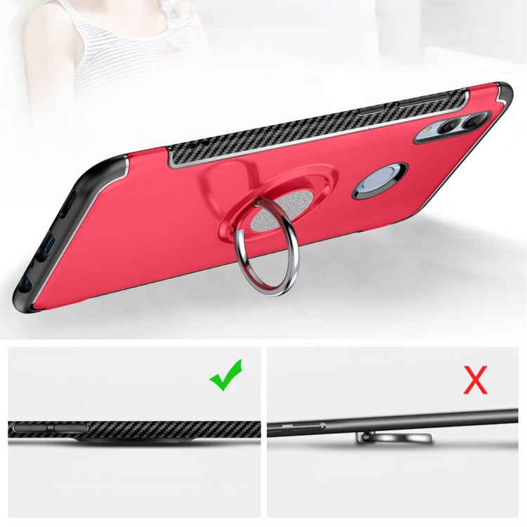 Magnetic 360 Degree Rotation Ring Holder Armor Protective Case for Huawei Honor 10 Lite