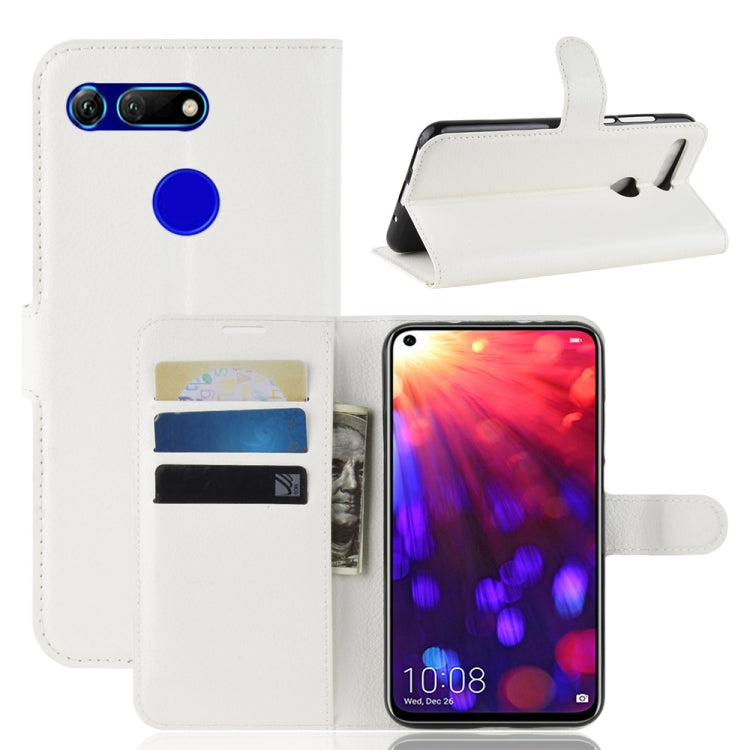 Litchi Texture Horizontal Flip Leather Case For Huawei Honor V20 ,With Holder & Wallet & Card Slots
