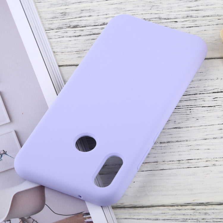 Solid Color Liquid Silicone Dropproof Protective Case for Huawei P20 Lite