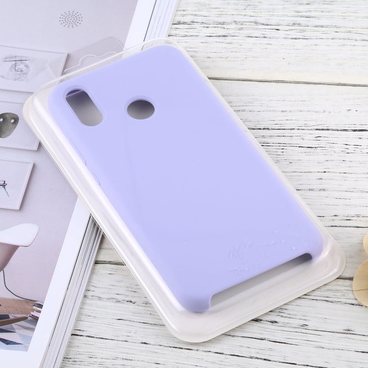 Solid Color Liquid Silicone Dropproof Protective Case for Huawei P20 Lite
