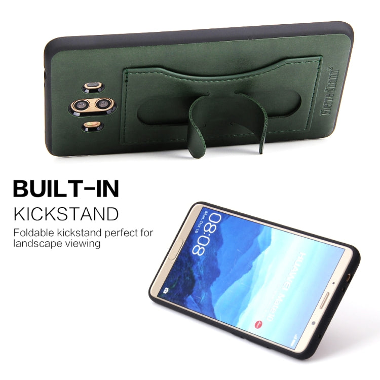 Fierre Shann Full Coverage Protective Leather Case for Huawei Mate 10, with Holder & Card Slot