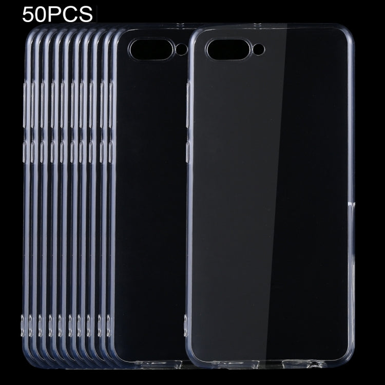 50 PCS for Huawei nova 2s 0.75mm Ultra-thin Transparent TPU Protective Case