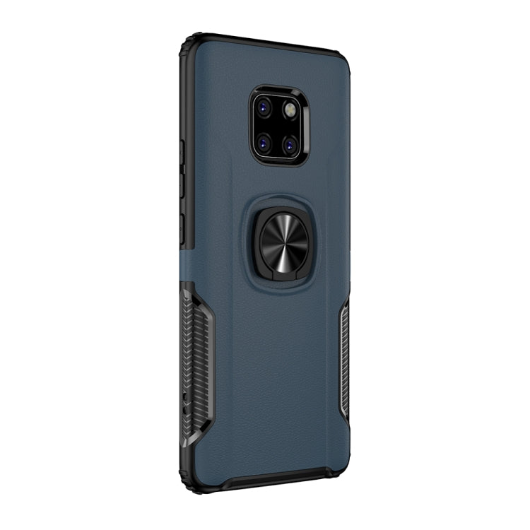 Shockproof Car Magnetic Case with 360 Degree Gold Armor Ring for Huawei Mate 20 Pro