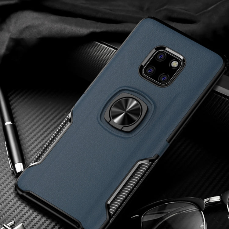 Shockproof Car Magnetic Case with 360 Degree Gold Armor Ring for Huawei Mate 20 Pro