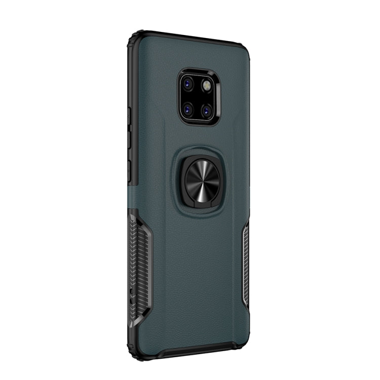 Shockproof Car Magnetic Case with 360 Degree Gold Armor Ring for Huawei Mate 20 Pro