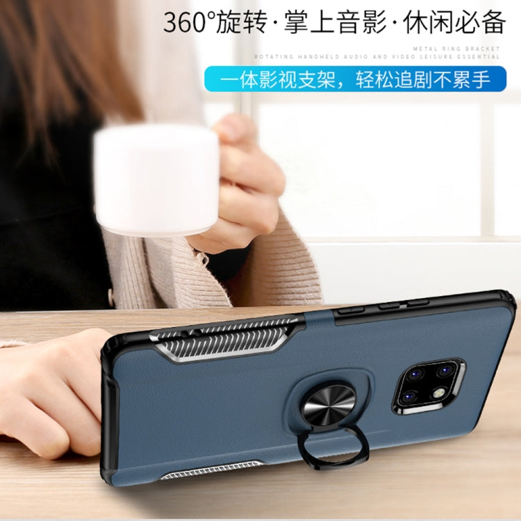 Shockproof Car Magnetic Case with 360 Degree Gold Armor Ring for Huawei Mate 20 Pro