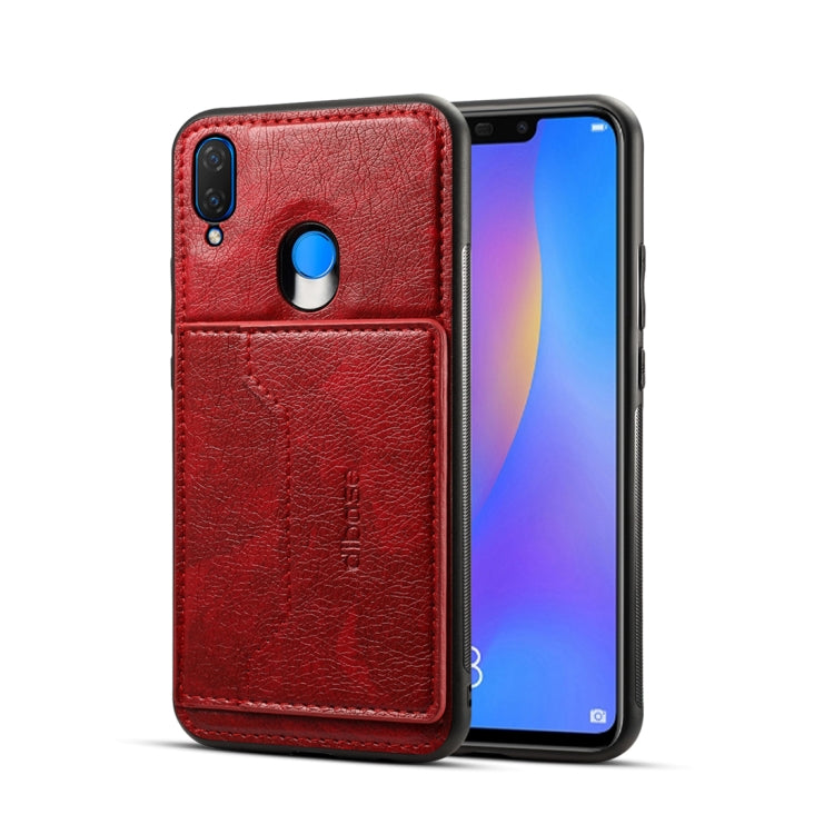 Dibase TPU + PC + PU Crazy Horse Texture Protective Case for Huawei Nova 3i, with Holder & Card Slots