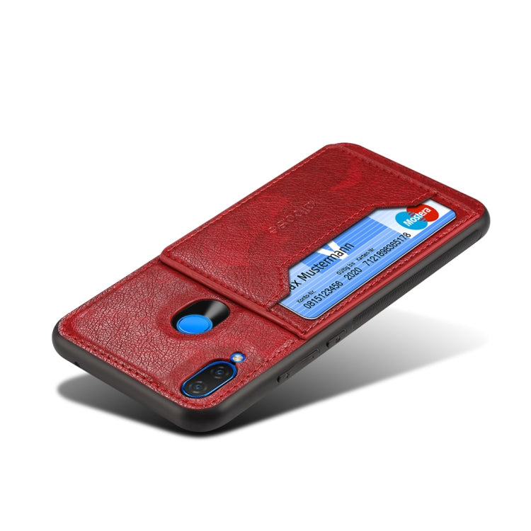 Dibase TPU + PC + PU Crazy Horse Texture Protective Case for Huawei Nova 3i, with Holder & Card Slots