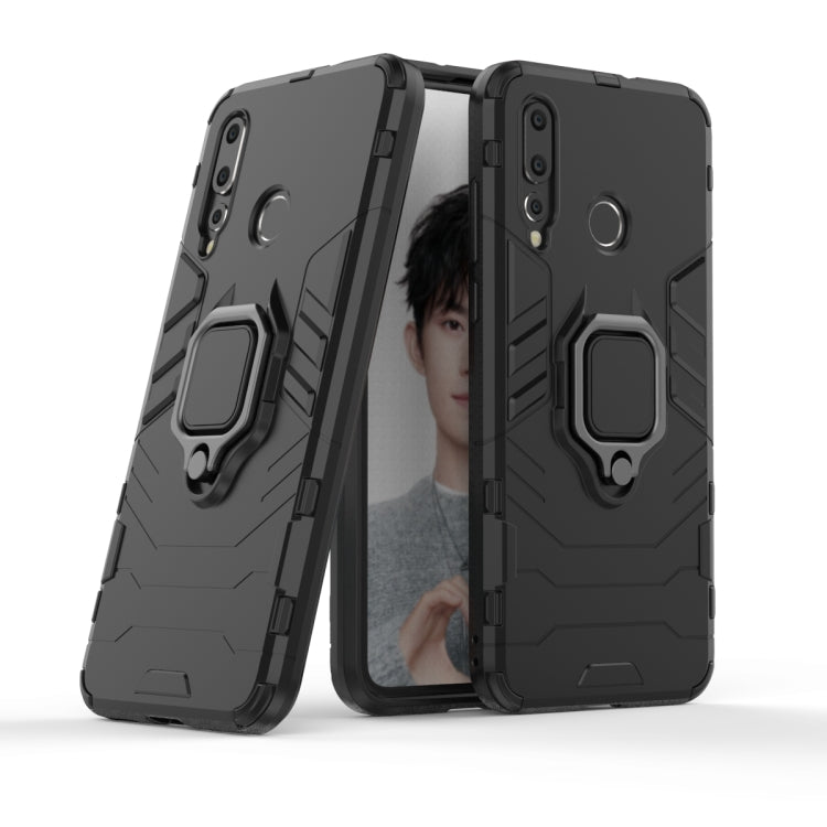 PC + TPU Shockproof Protective Case with Magnetic Ring Holder for Huawei Nova 4