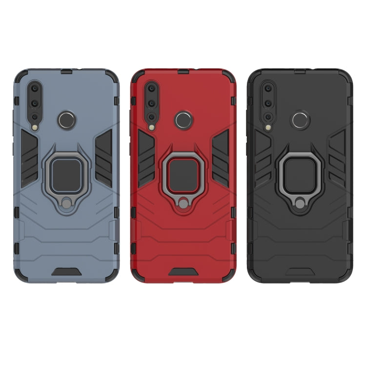 PC + TPU Shockproof Protective Case with Magnetic Ring Holder for Huawei Nova 4