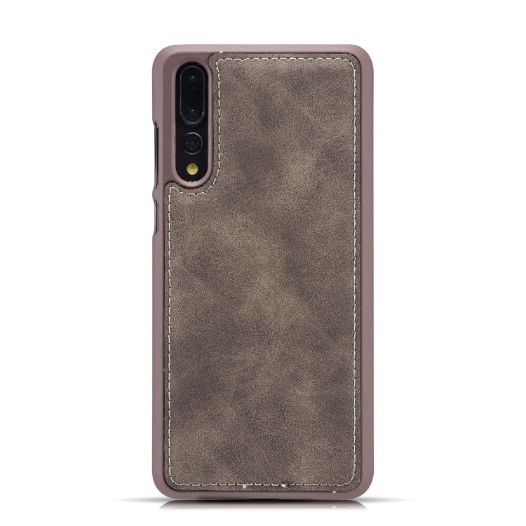 Magnetic Absorption Detachable Retro Style Horizontal Flip Leather Case for Huawei P20 Lite, with Card Slots & Wallet