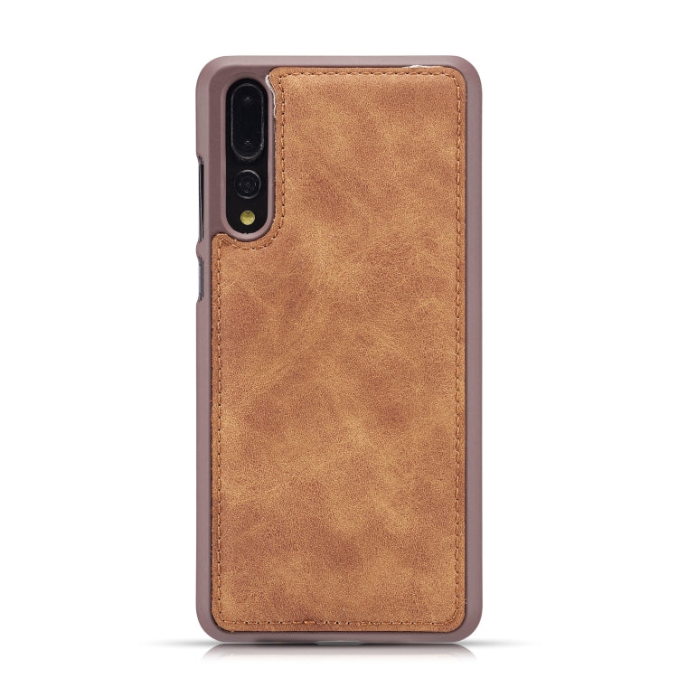 Magnetic Absorption Detachable Retro Style Horizontal Flip Leather Case for Huawei P20 Lite, with Card Slots & Wallet
