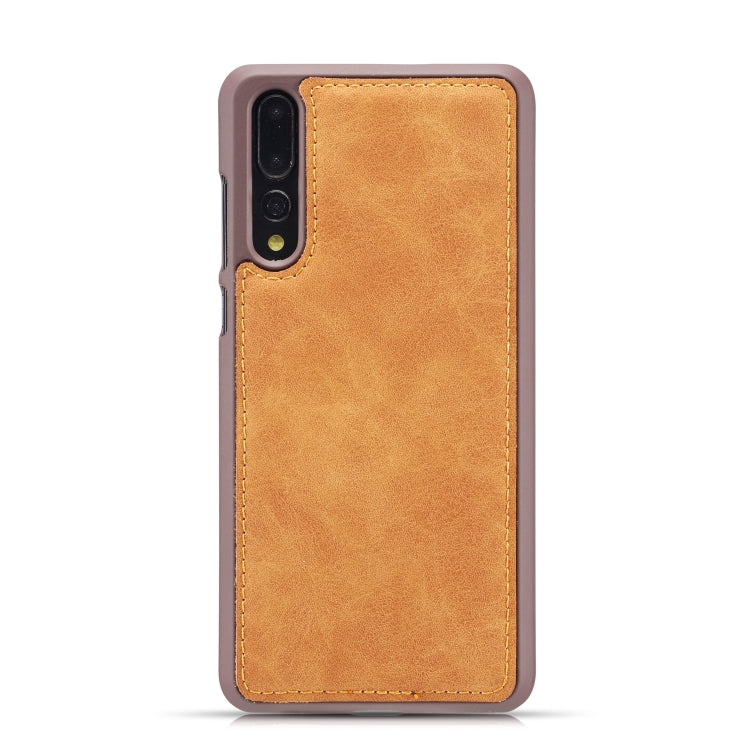 Magnetic Absorption Detachable Retro Style Horizontal Flip Leather Case for Huawei P20 Lite, with Card Slots & Wallet