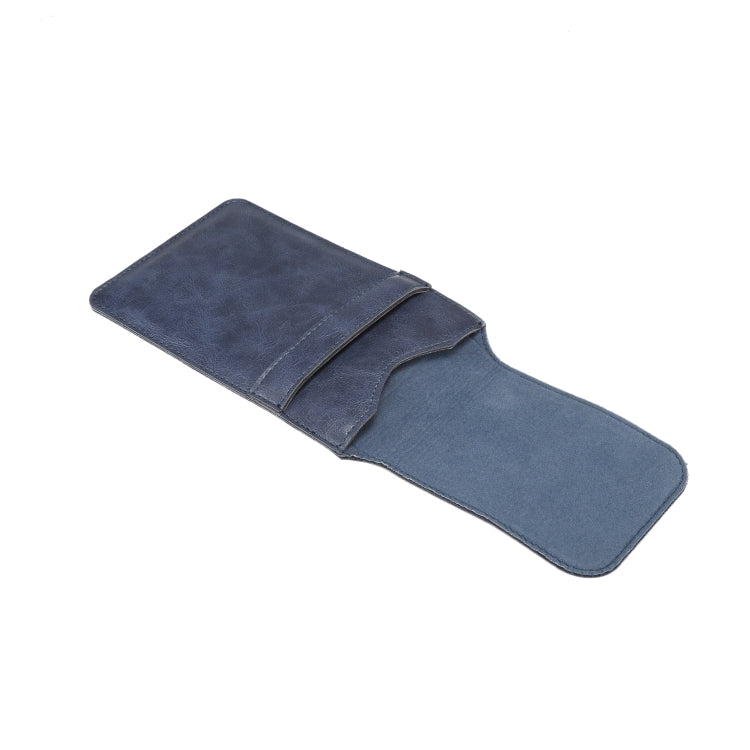 Men Lambskin Texture Multi-functional Universal Mobile Phone Waist Pack Leather Case for 6.3 Inch or Below Smartphones