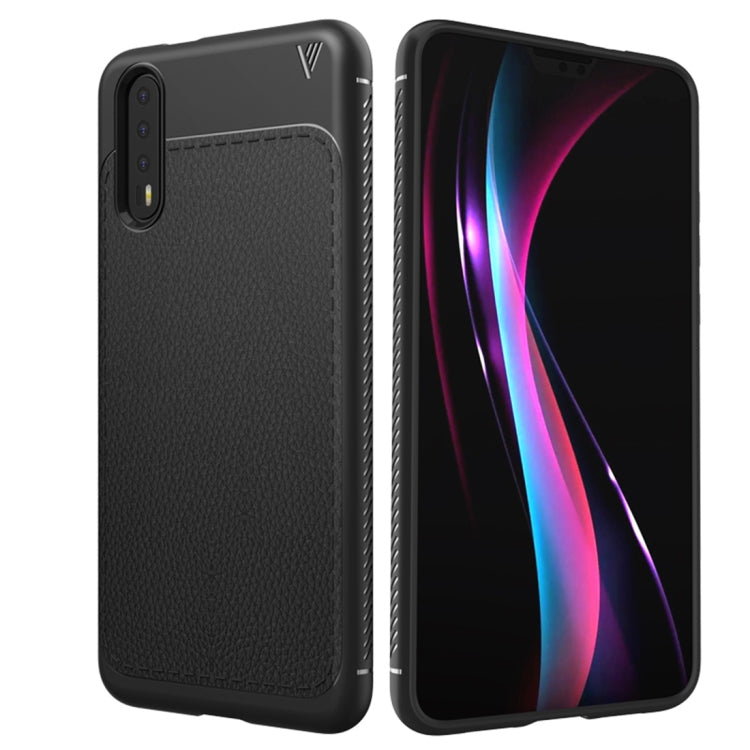 Lenuo for Leshen Series Huawei P20 TPU Litchi Texture Dropproof Protective Back Cover Case