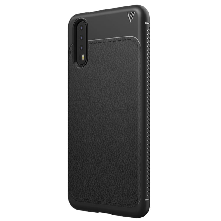 Lenuo for Leshen Series Huawei P20 TPU Litchi Texture Dropproof Protective Back Cover Case