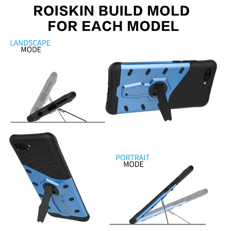PC + TPU Dropproof Sniper Hybrid Case for Huawei Honor 10, with 360 Degree Rotation Holder