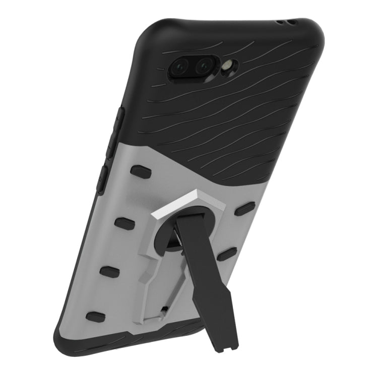 PC + TPU Dropproof Sniper Hybrid Case for Huawei Honor 10, with 360 Degree Rotation Holder