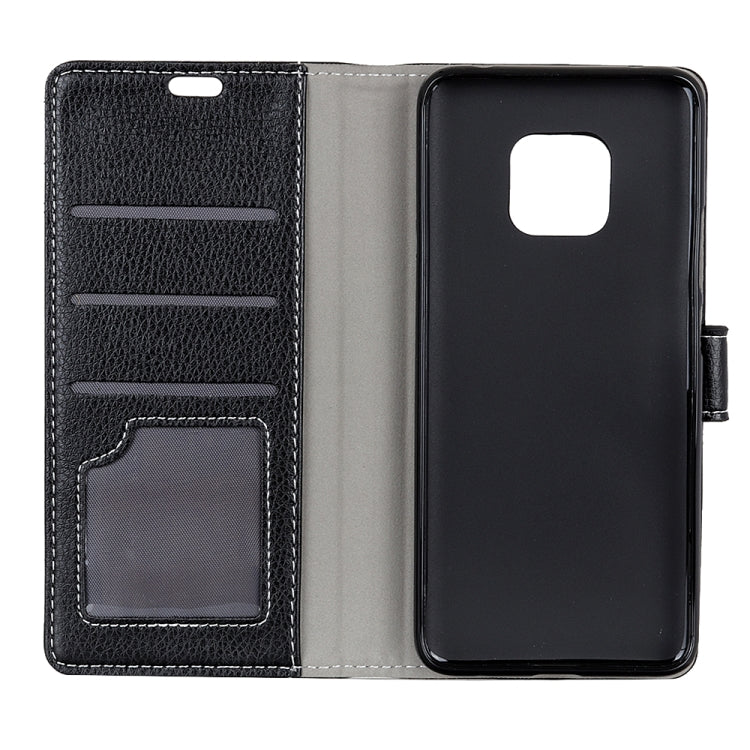Litchi Texture Horizontal Flip Leather Case for Huawei Mate 20 Pro, with Holder & Card Slots & Wallet