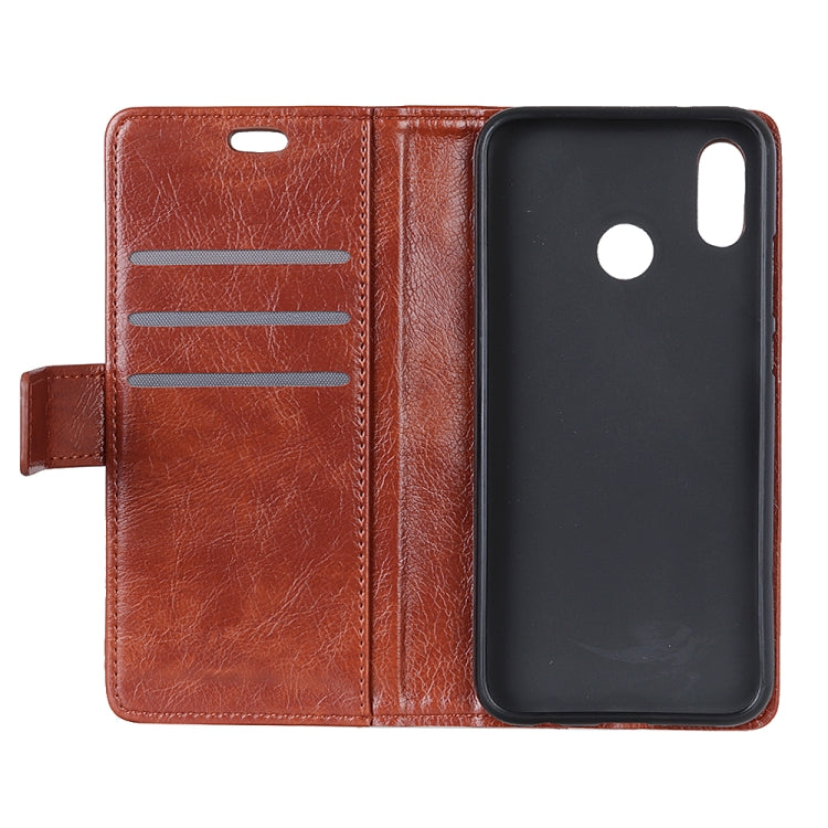 Copper Buckle Nappa Texture Horizontal Flip Leather Case for Huawei Y9 (2019), with Holder & Card Slots & Wallet