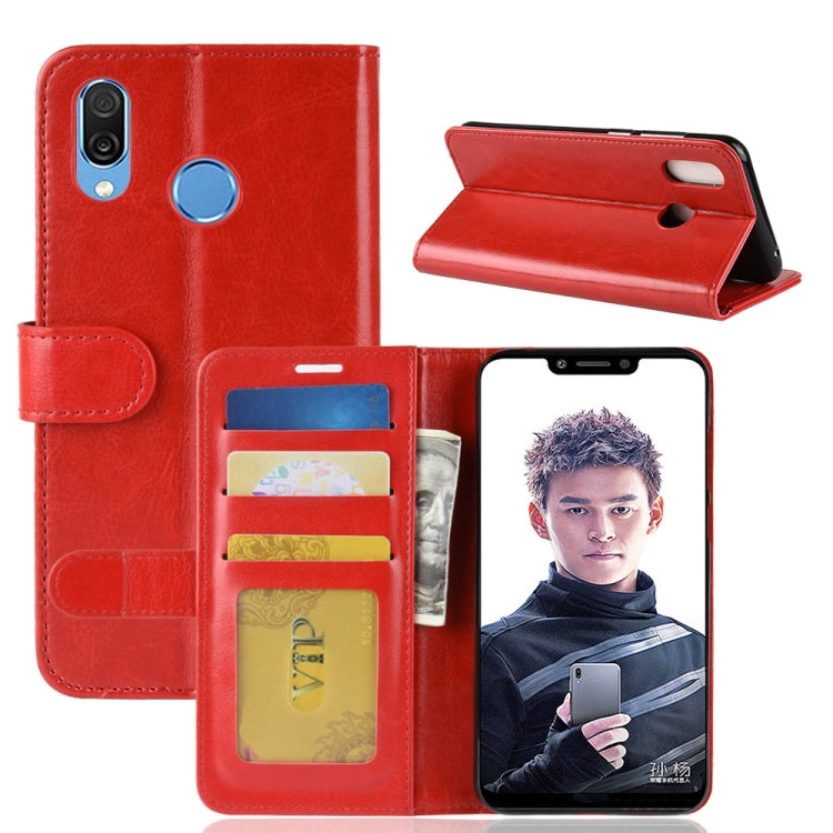 PU + TPU Crazy Horse Texture Horizontal Flip Leather Case for Huawei Honor Play, with Wallet & Holder & Card Slots