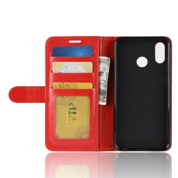 PU + TPU Crazy Horse Texture Horizontal Flip Leather Case for Huawei Honor Play, with Wallet & Holder & Card Slots