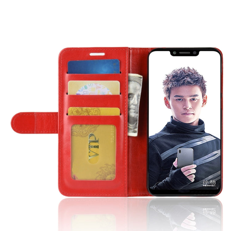 PU + TPU Crazy Horse Texture Horizontal Flip Leather Case for Huawei Honor Play, with Wallet & Holder & Card Slots