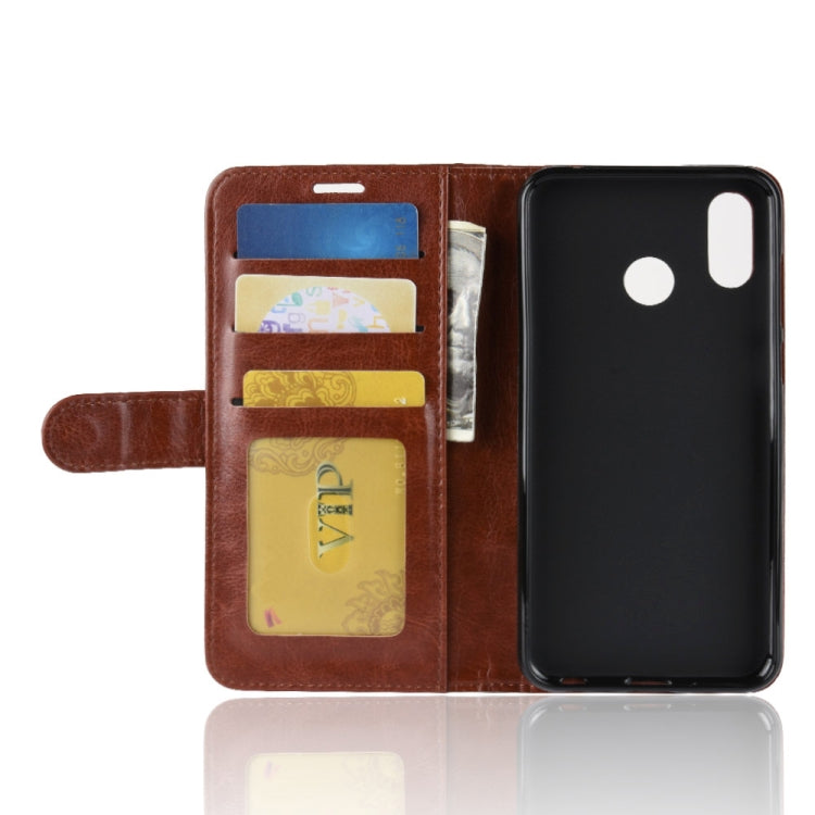PU + TPU Crazy Horse Texture Horizontal Flip Leather Case for Huawei Honor Play, with Wallet & Holder & Card Slots