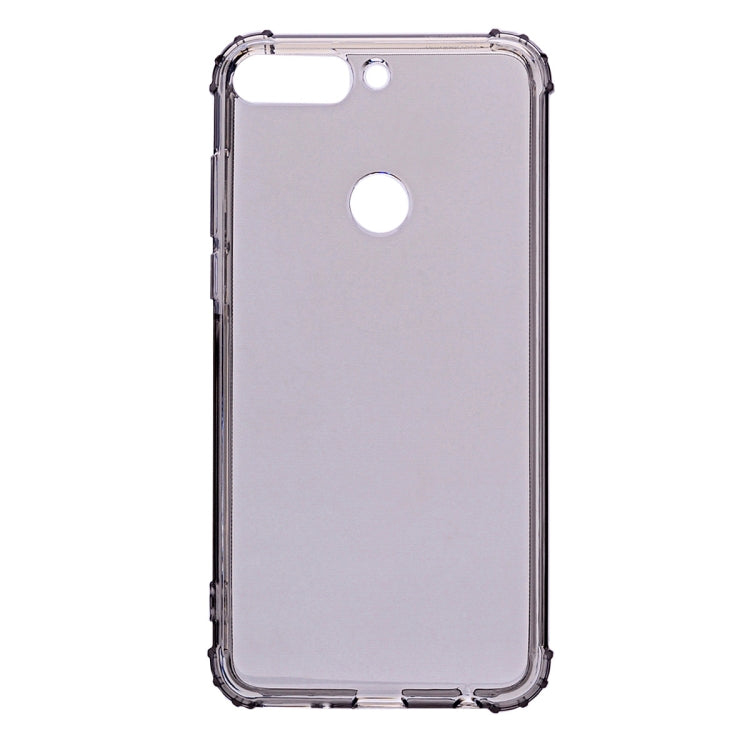 Simple Style Shockproof TPU Case for Huawei Honor 7C(Grey)