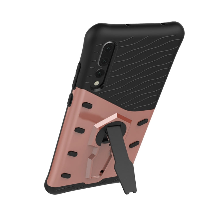 PC + TPU Dropproof Sniper Hybrid Case for Huawei P20 Pro, with 360 Degree Rotation Holder