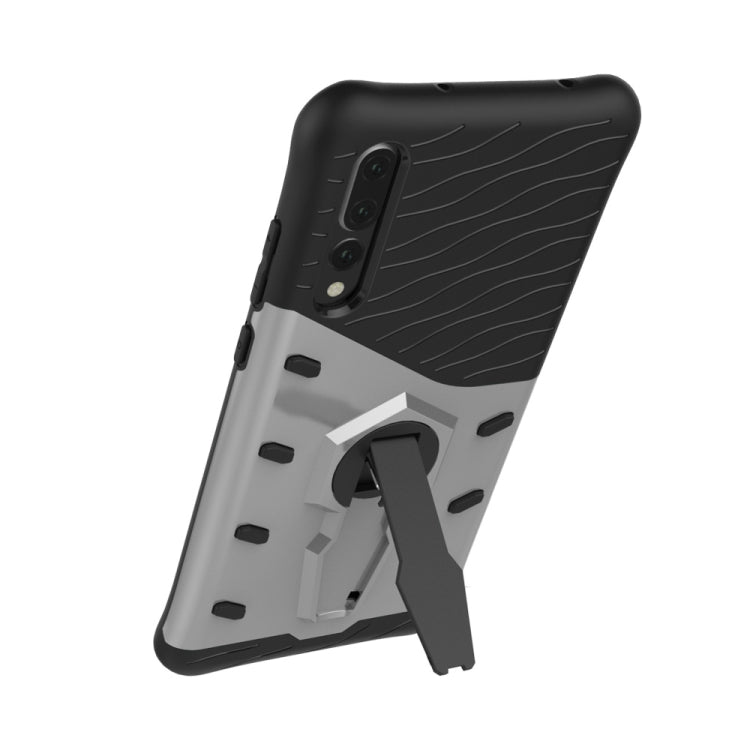 PC + TPU Dropproof Sniper Hybrid Case for Huawei P20 Pro, with 360 Degree Rotation Holder