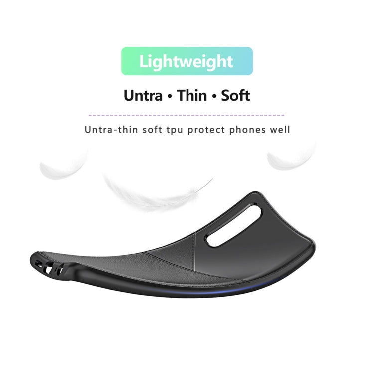 Ultra-thin Shockproof Soft TPU + Leather Case for Huawei P30 (Brown)