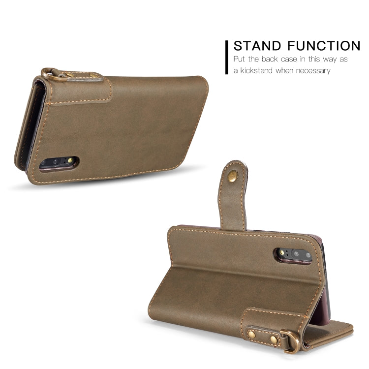 Cowhide Texture Horizontal Flip Leather Case for Huawei P20, with Holder & Card Slots & Wallet & Sling