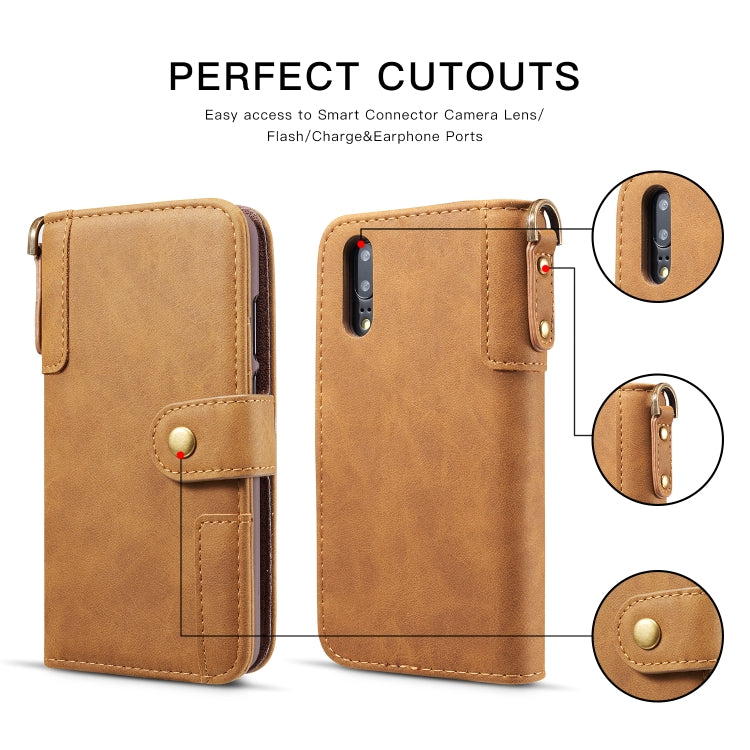 Cowhide Texture Horizontal Flip Leather Case for Huawei P20, with Holder & Card Slots & Wallet & Sling