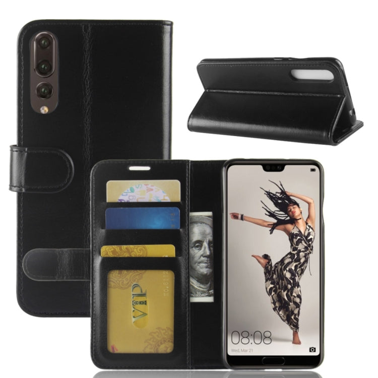 For Huawei P20 Pro PU + TPU Crazy Horse Texture Horizontal Flip Leather Case with Wallet & Holder & Card Slots