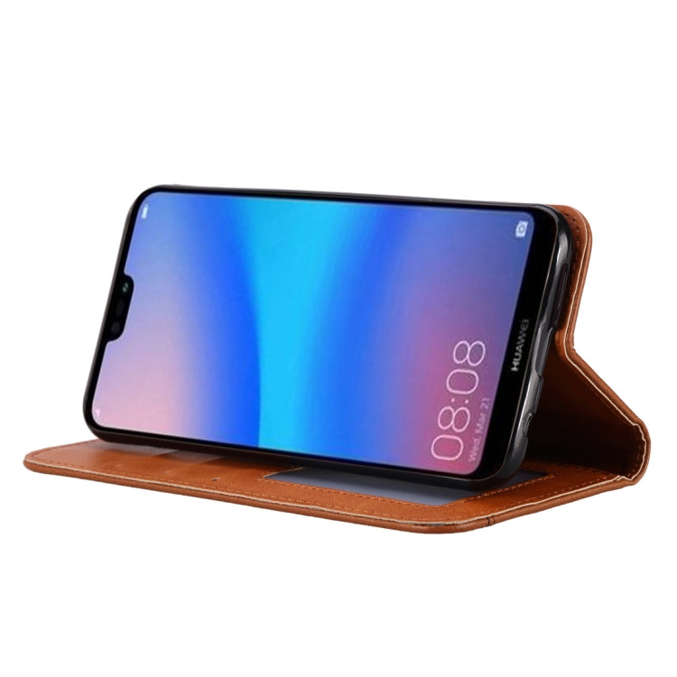 Knead Skin Texture Horizontal Flip Leather Case for Huawei P30 Lite, with Photo Frame & Holder & Card Slots & Wallet